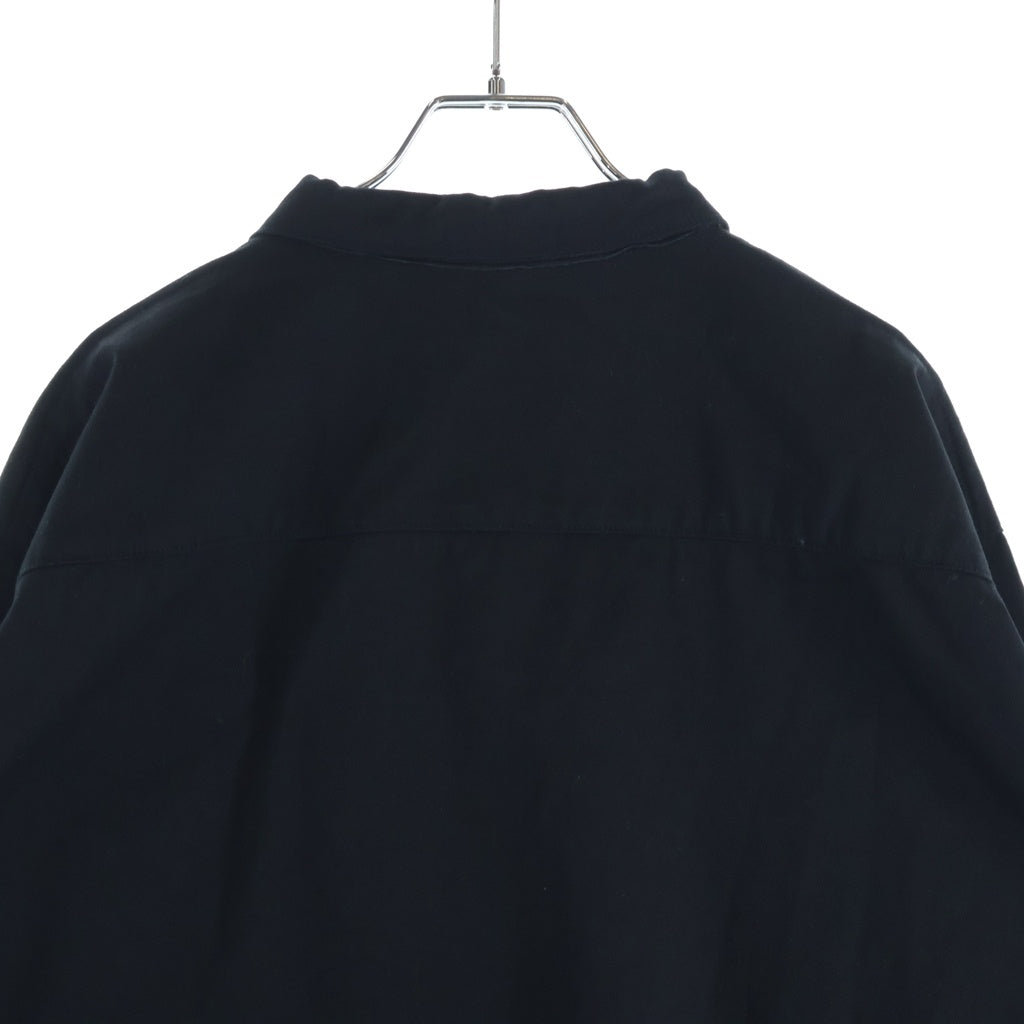 NICENESS(ナイスネス) SHELLEY CHINO OFFICER SHIRTS チノ オフィサー コットン 長袖シャツ ブラック NN-1901Y15