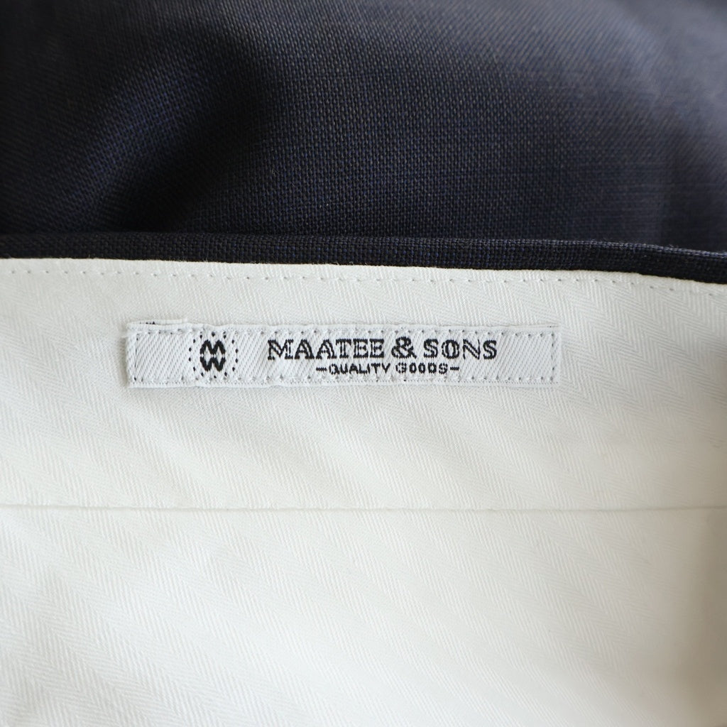 MAATEE&SONS(マーティーアンドサンズ) 25AW FOREVER SLACKS TYPE2 フォーエバー スラックスパンツ ネイビー MT5303-0213A