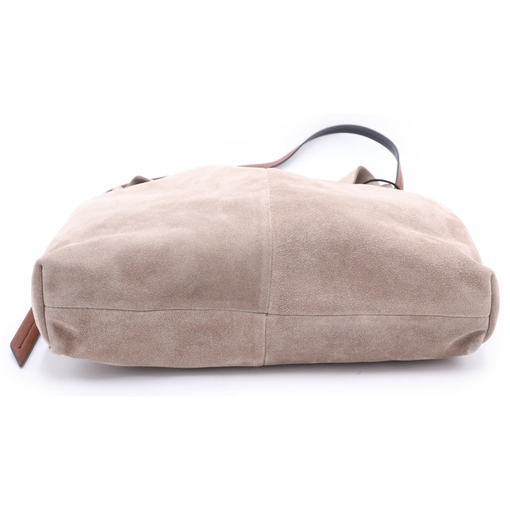 Maison Margiela(メゾンマルジェラ) ドローストリング ホーボー スモールバッグ スエード ショルダーバッグ ベージュ SB1WC0026 P8572