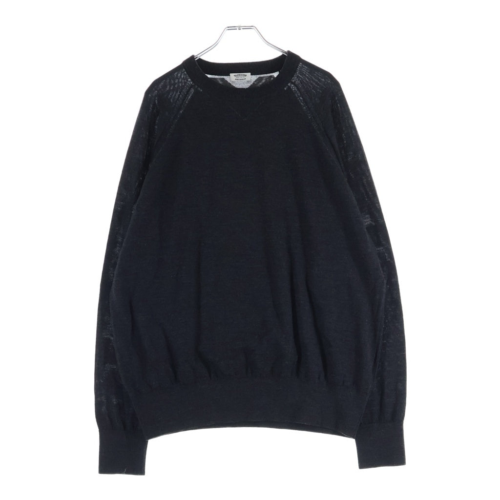 MAATEE&SONS(マーティーアンドサンズ) クルーネック 長袖ニット セーター グレー