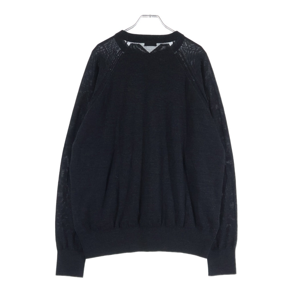 MAATEE&SONS(マーティーアンドサンズ) クルーネック 長袖ニット セーター グレー