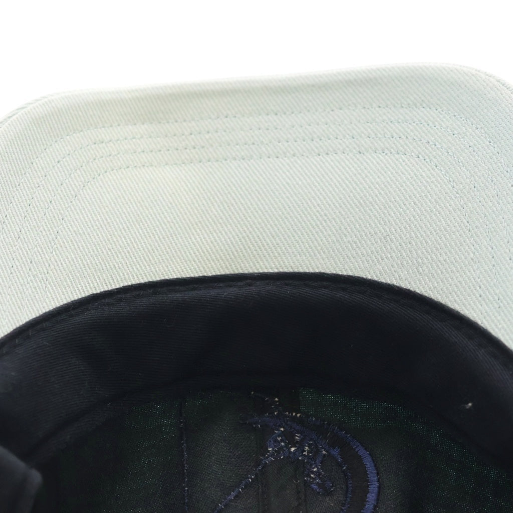 SAINT MICHAEL(セントマイケル) 25SS 6PANNEL LACERATING CAP 6パネル キャップ 刺繍デザイン ブルー SM-HR8-0000-078