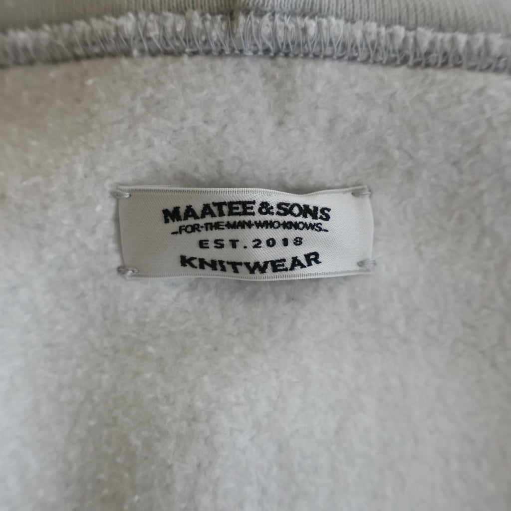 MAATEE&SONS(マーティーアンドサンズ) コットン ジップアップフーディー パーカー グレー MT5303-0902