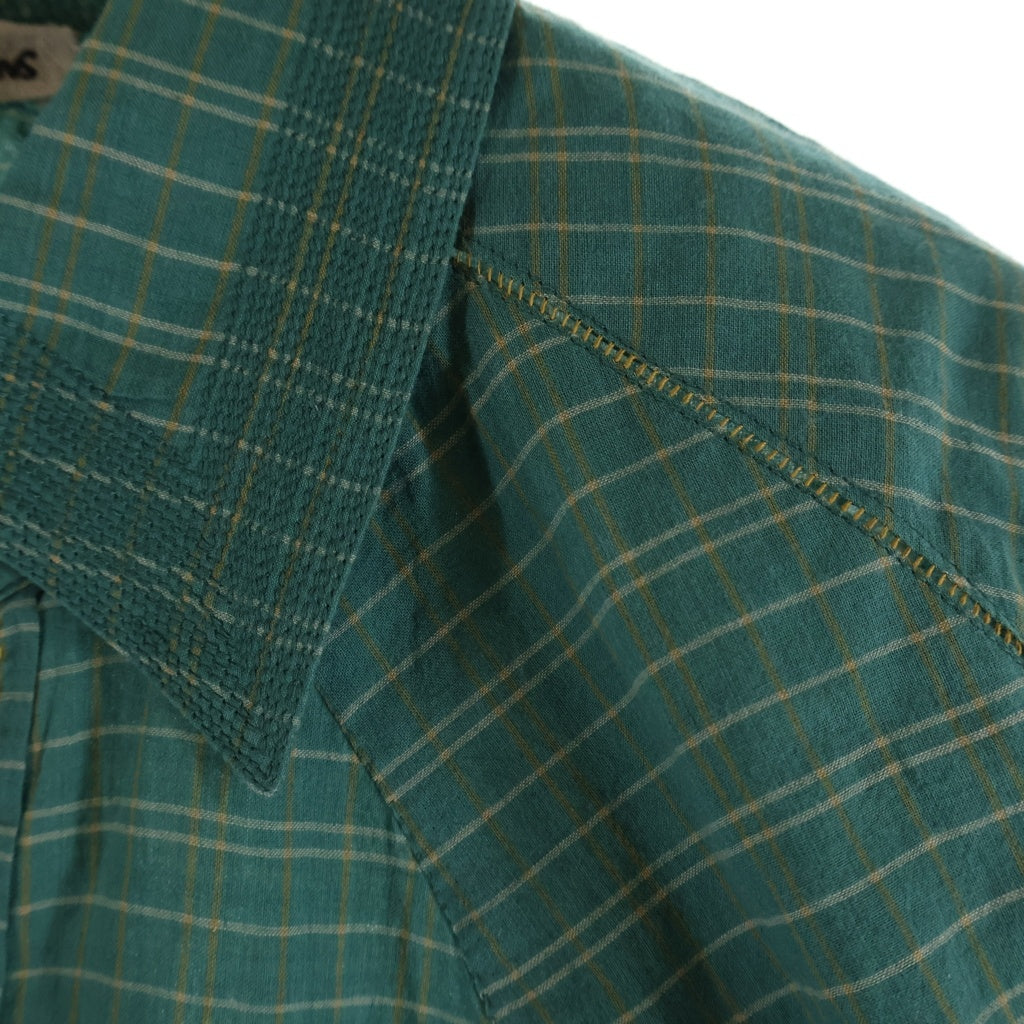 MAATEE&SONS(マーティーアンドサンズ) 25AW GUPTA WESTERN グプタ ウエスタン チェック 長袖シャツ グリーン MT5303-0605