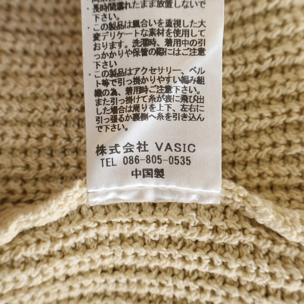 NO BRAND(ノーブランド) VOO SPEKNIT クルーネック 長袖ニット セーター アイボリー VOO-1127