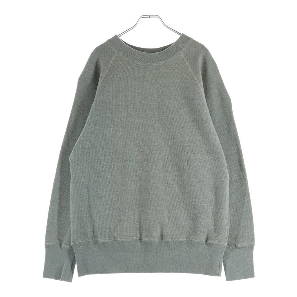 NO BRAND(ノーブランド) Slopeslow sweatshirt スロープスロー クルーネック 長袖スウェット トレーナー グレー 1251008