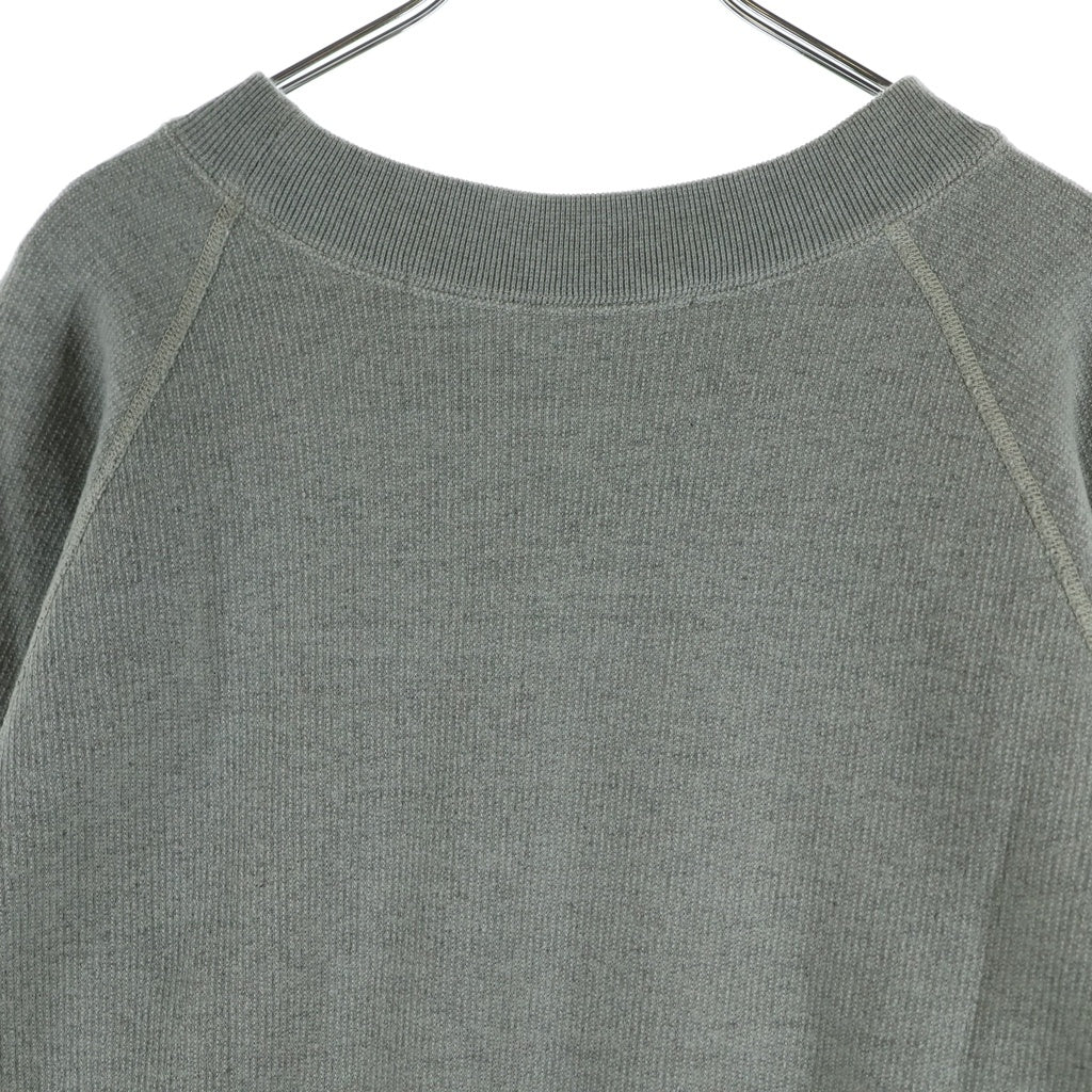 NO BRAND(ノーブランド) Slopeslow sweatshirt スロープスロー クルーネック 長袖スウェット トレーナー グレー 1251008