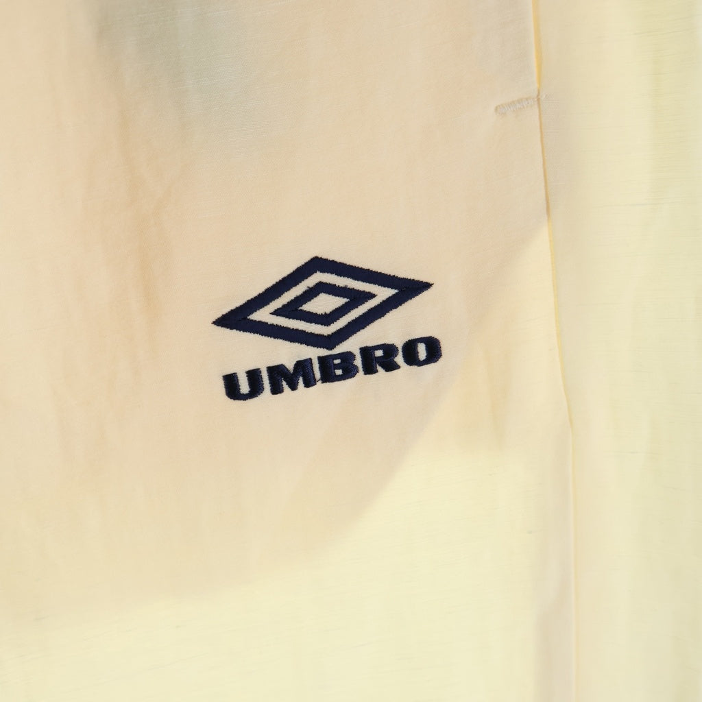 Stein(シュタイン) 25AW ×UMBRO アンブロ LINEN/NYLON TRACK PANTS リネン ナイロン トラックパンツ ロゴ刺繍 イージーパンツ アイボリー ST.1342
