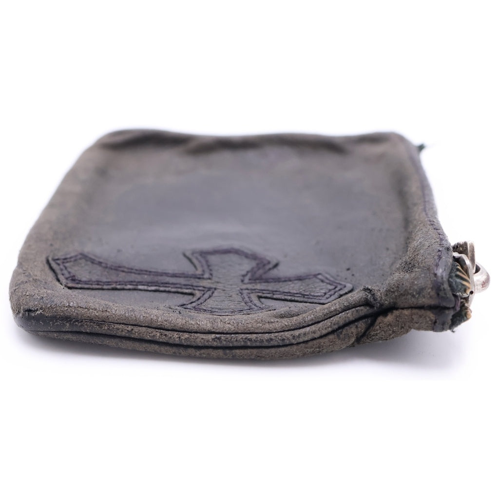 CHROME HEARTS(クロムハーツ) ZPR CHNG PURSE クロスパッチ チェンジパース レザー コインケース ブラック
