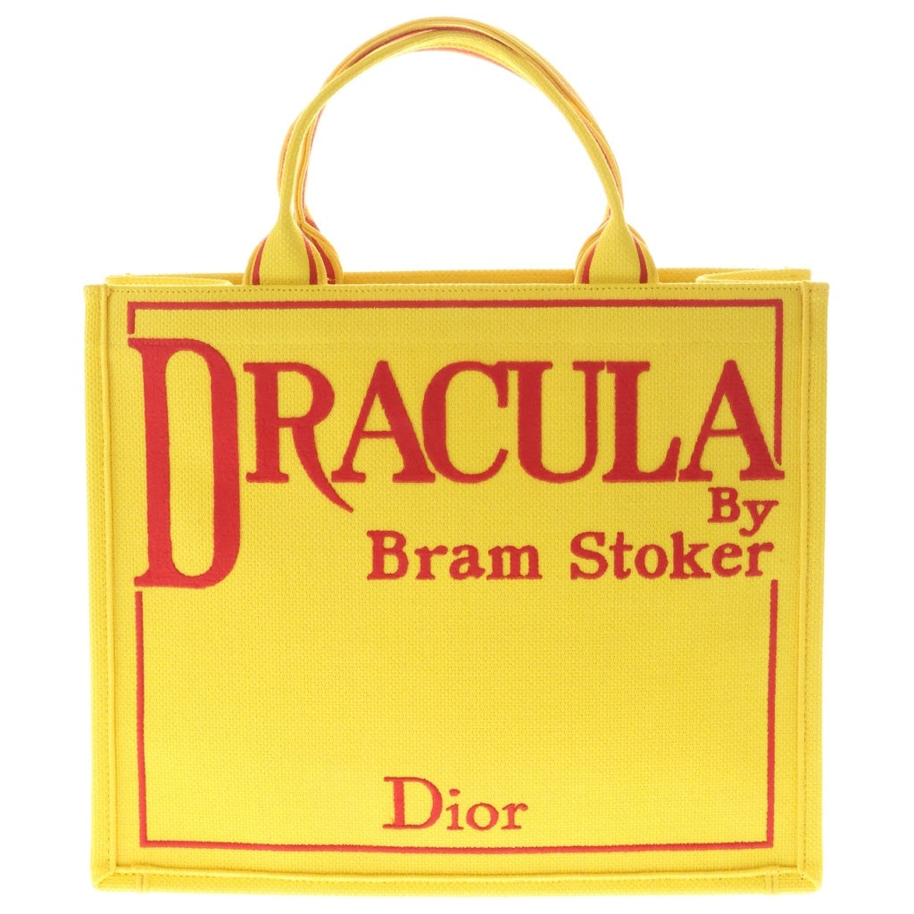 DIOR(ディオール) Book Tote DRACULA ドラキュラ ストラップ付きバッグ ミディアム イエロー 1BTSH299JAA_H20E レディース