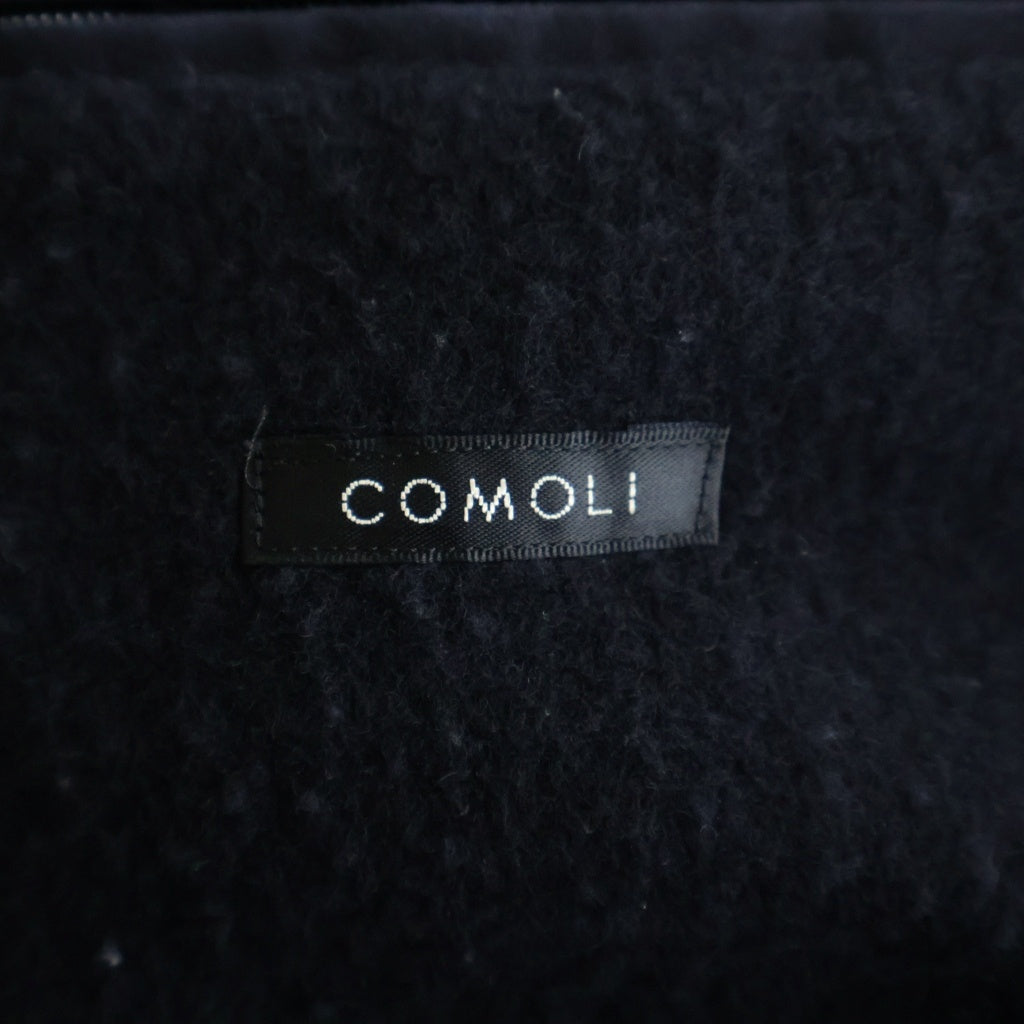 COMOLI(コモリ) 22AW コットン ベンタイル フーデッド コート ブラック W03-04012