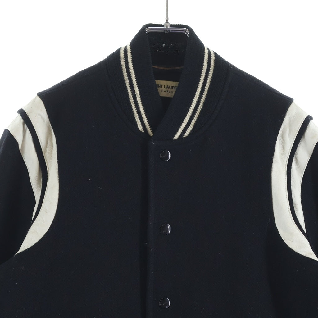 SAINT LAURENT PARIS(サンローランパリ) 15AW Teddy Jacket テディ スタジアム ジャケット スタジャン 354718 YYL80