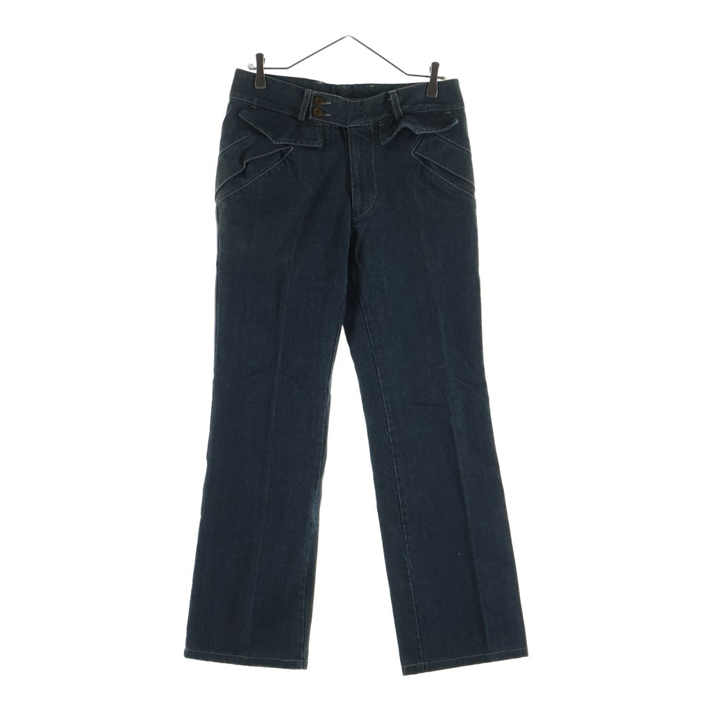 Vivienne Westwood MAN(ヴィヴィアンウエストウッドマン) ジッパーフライ フラップポケット デニムパンツ ストレートジーンズ インディゴ 25 P131