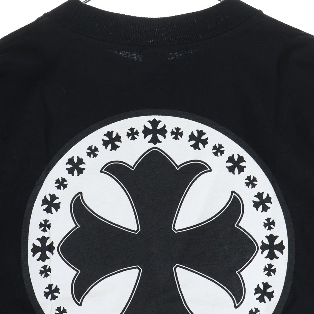 CHROME HEARTS(クロムハーツ) CH Plus Scroll Logo S/S Tee CHプラス スクロールラベルプリント クルーネック半袖Tシャツ ショートスリーブカットソー ブラック