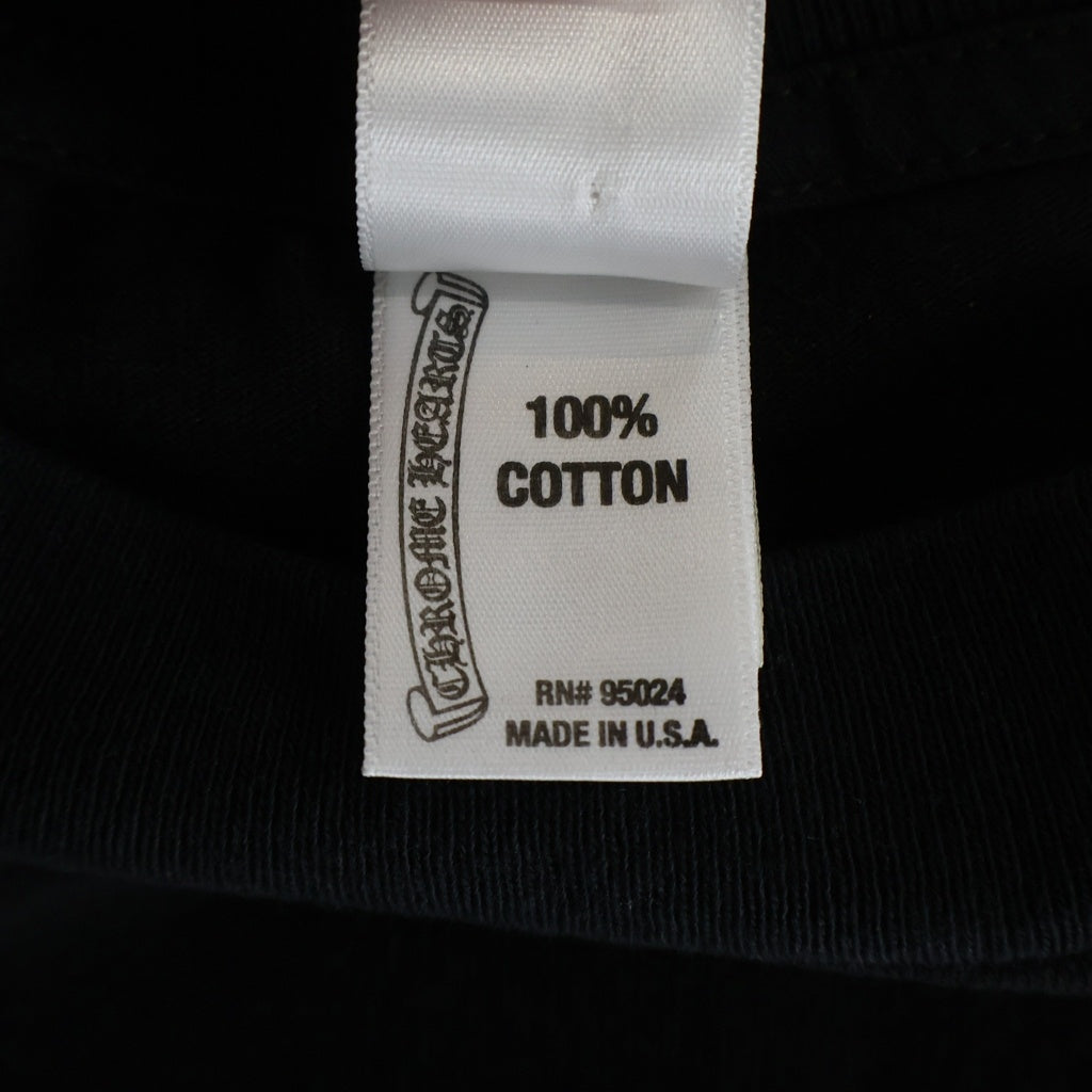 CHROME HEARTS(クロムハーツ) CH Plus Scroll Logo S/S Tee CHプラス スクロールラベルプリント クルーネック半袖Tシャツ ショートスリーブカットソー ブラック