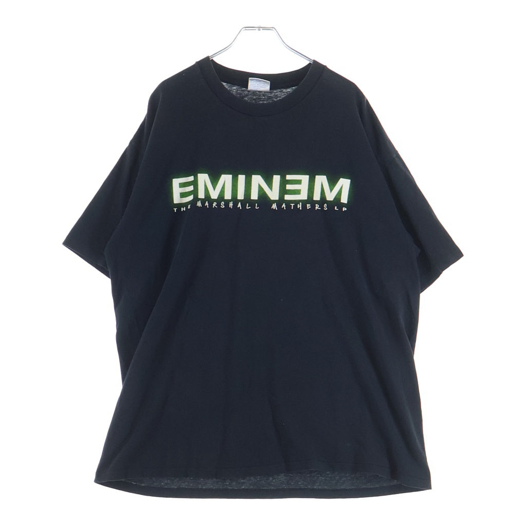 VINTAGE(ヴィンテージ) 00s EMINEM Remember Me 半袖 クルーネック Tシャツ ブラック