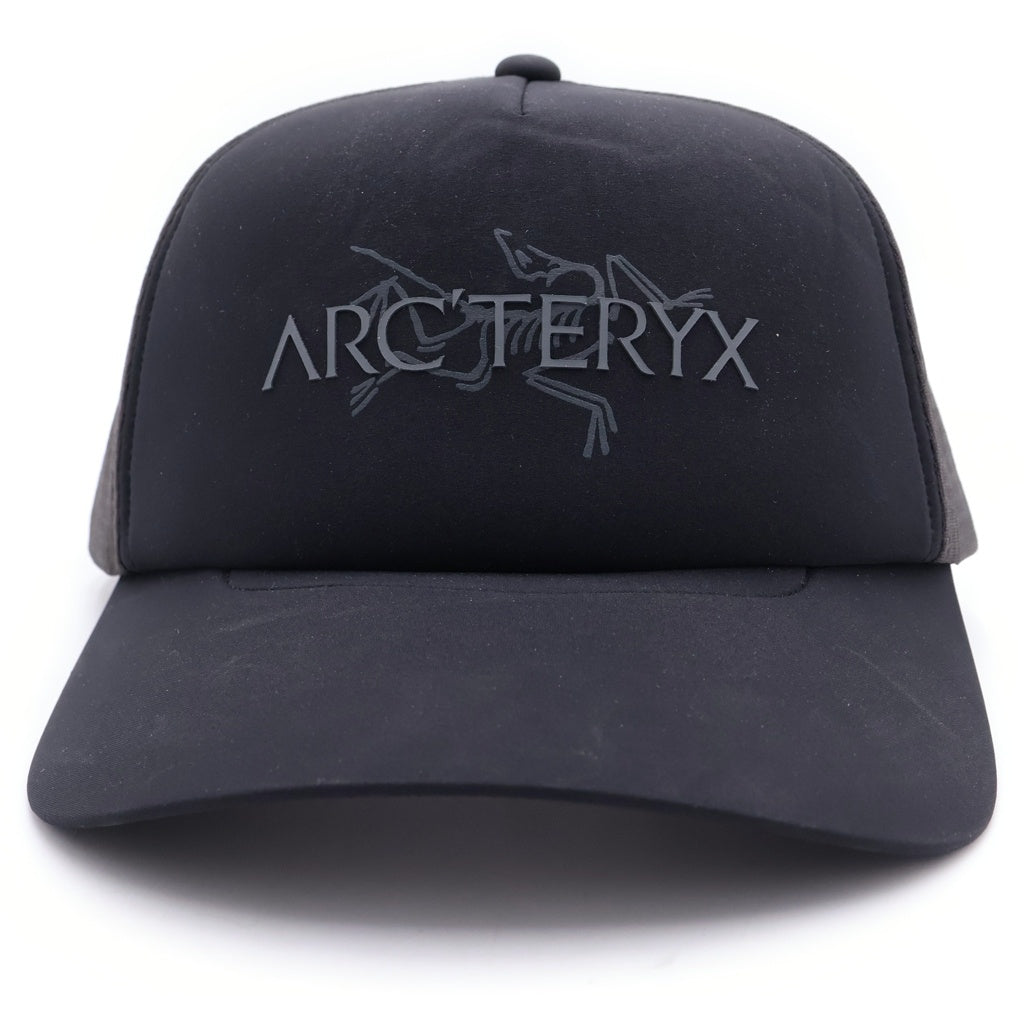 ARC'TERYX(アークテリクス) Bird Word Trucker Hat ロゴ入り メッシュ キャップ ブラック 0525X000009488