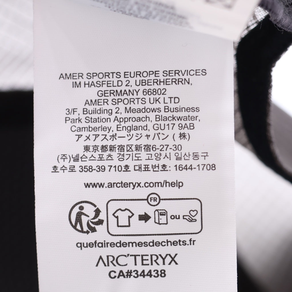 ARC'TERYX(アークテリクス) Bird Word Trucker Hat ロゴ入り メッシュ キャップ ブラック 0525X000009488