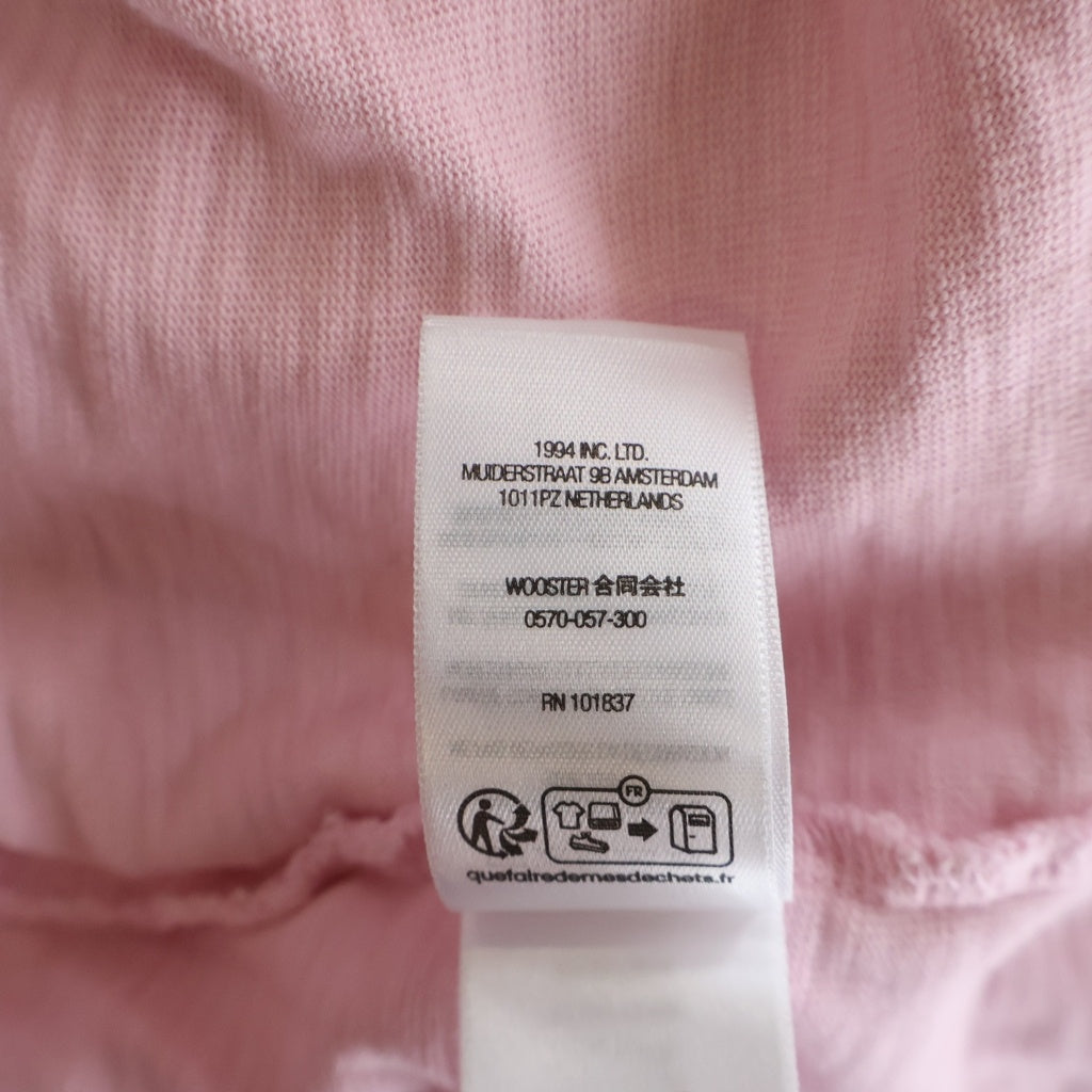 SUPREME(シュプリーム) 25SS Classic Logo S/S Pocket Tee ポケットロゴ刺繍 クルーネック 半袖Tシャツ ピンク