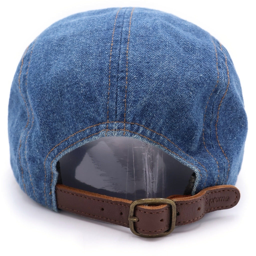 SUPREME(シュプリーム) Washed Chino Twill Denim Camp Cap ボックスロゴ デニム キャンプ キャップ インディゴ