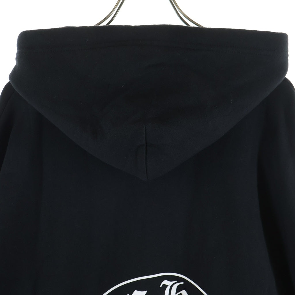 CHROME HEARTS(クロムハーツ) OSAKA Horseshoe Hoodie 大阪限定 ホースシューフーディ 袖プリント プルオーバー パーカー ブラック