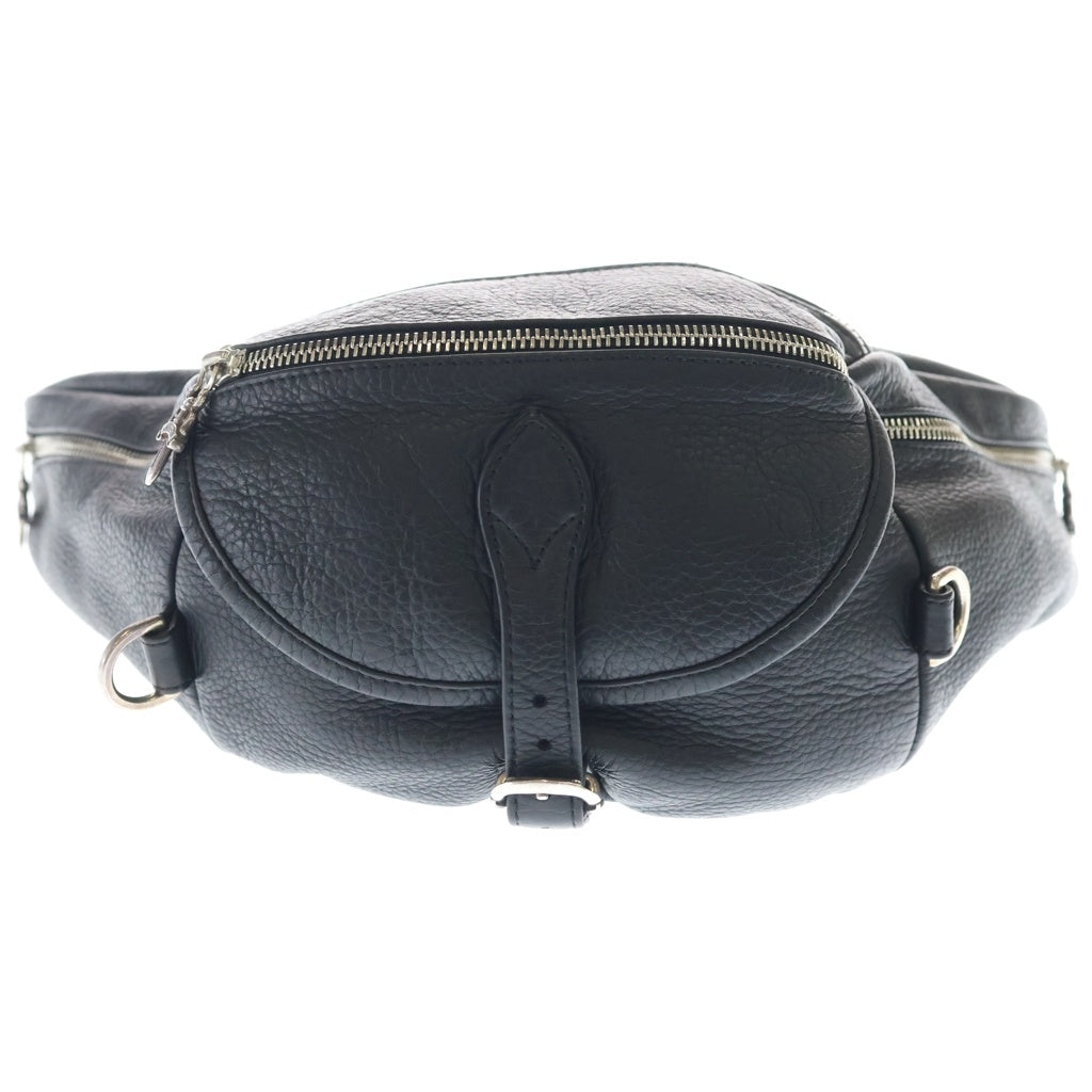CHROME HEARTS(クロムハーツ) #1 SNAT PACK スナットパック ダガージップ ガンスリンガーベルト レザーウエストバッグ ブラック