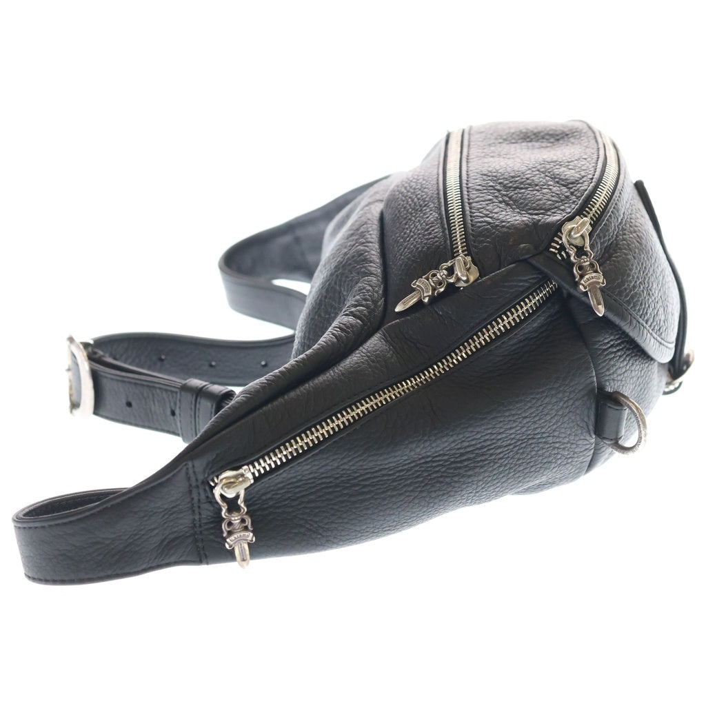 CHROME HEARTS(クロムハーツ) #1 SNAT PACK スナットパック ダガージップ ガンスリンガーベルト レザーウエストバッグ ブラック