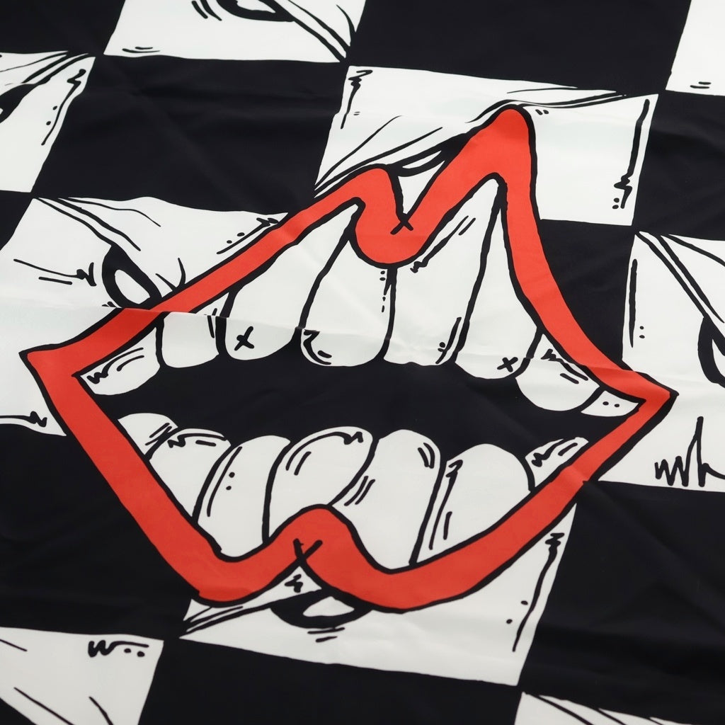 CHROME HEARTS(クロムハーツ) ×MATTY BOY マッティボーイ チョンパー シルク 大判 スカーフ ホワイト/ブラック