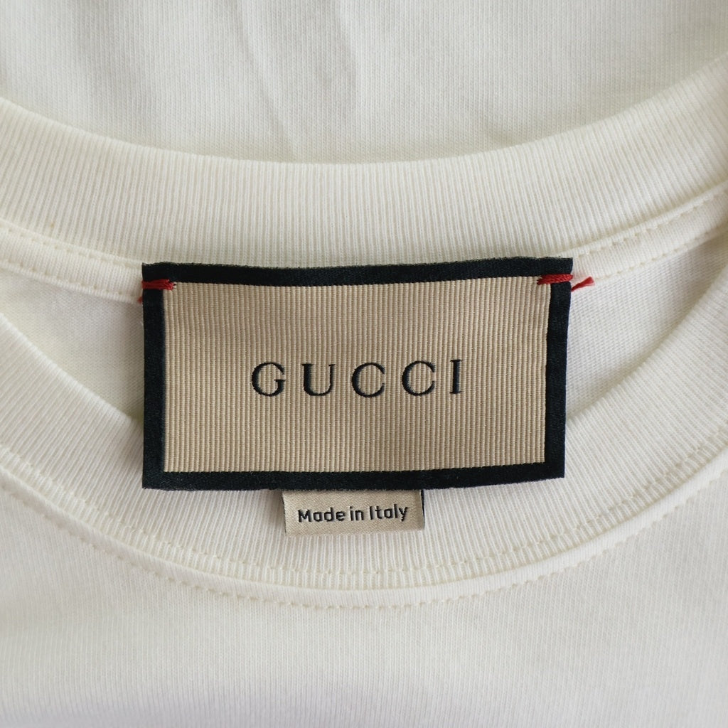 GUCCI(グッチ) 24SS インターロッキングGプリント クルーネック 半袖Tシャツ ホワイト 768462 XJF66