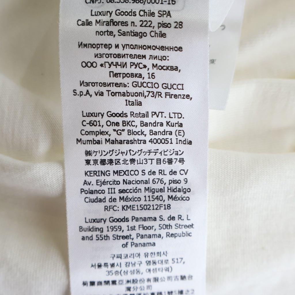 GUCCI(グッチ) 24SS インターロッキングGプリント クルーネック 半袖Tシャツ ホワイト 768462 XJF66