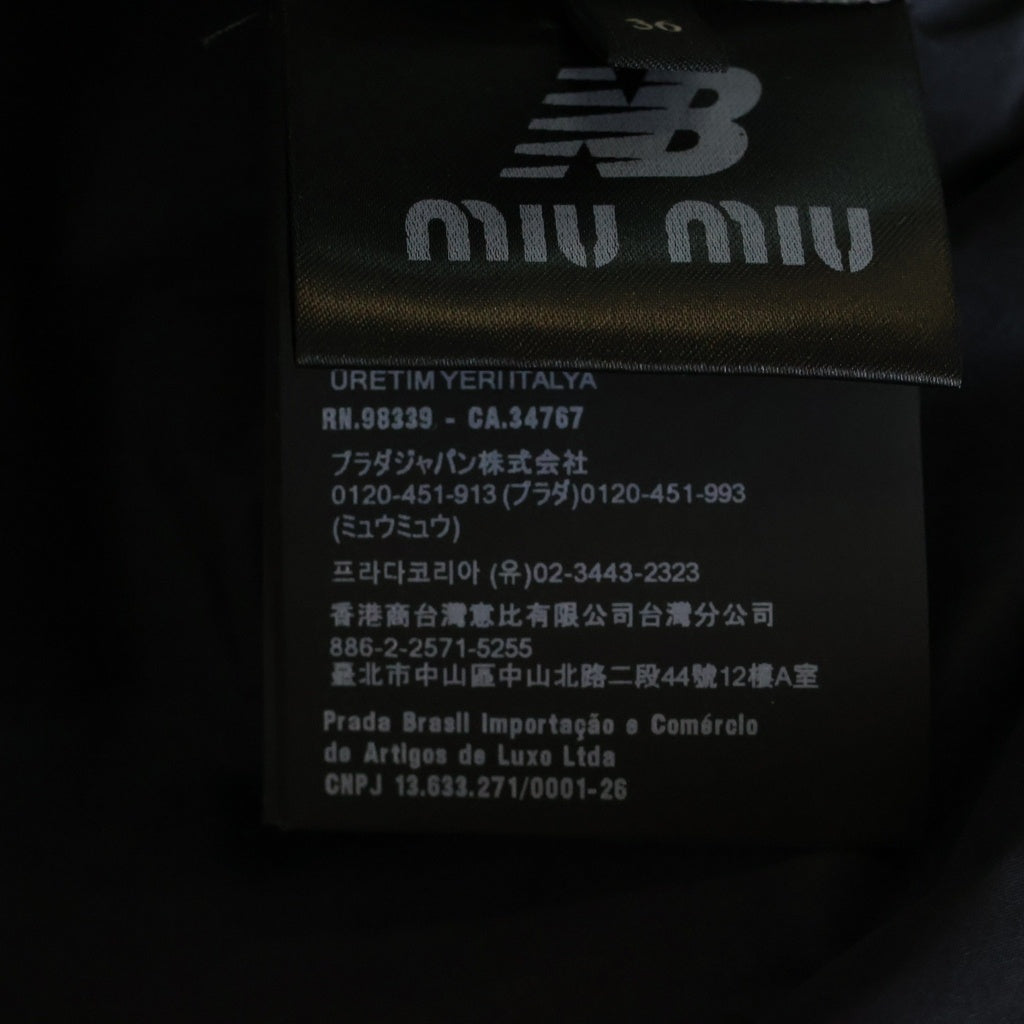 miumiu(ミュウミュウ) ×New Balance ニューバランス ウインドブレーカー ジャケット ホワイト/ネイビー ML1220 SAM1 163P レディース