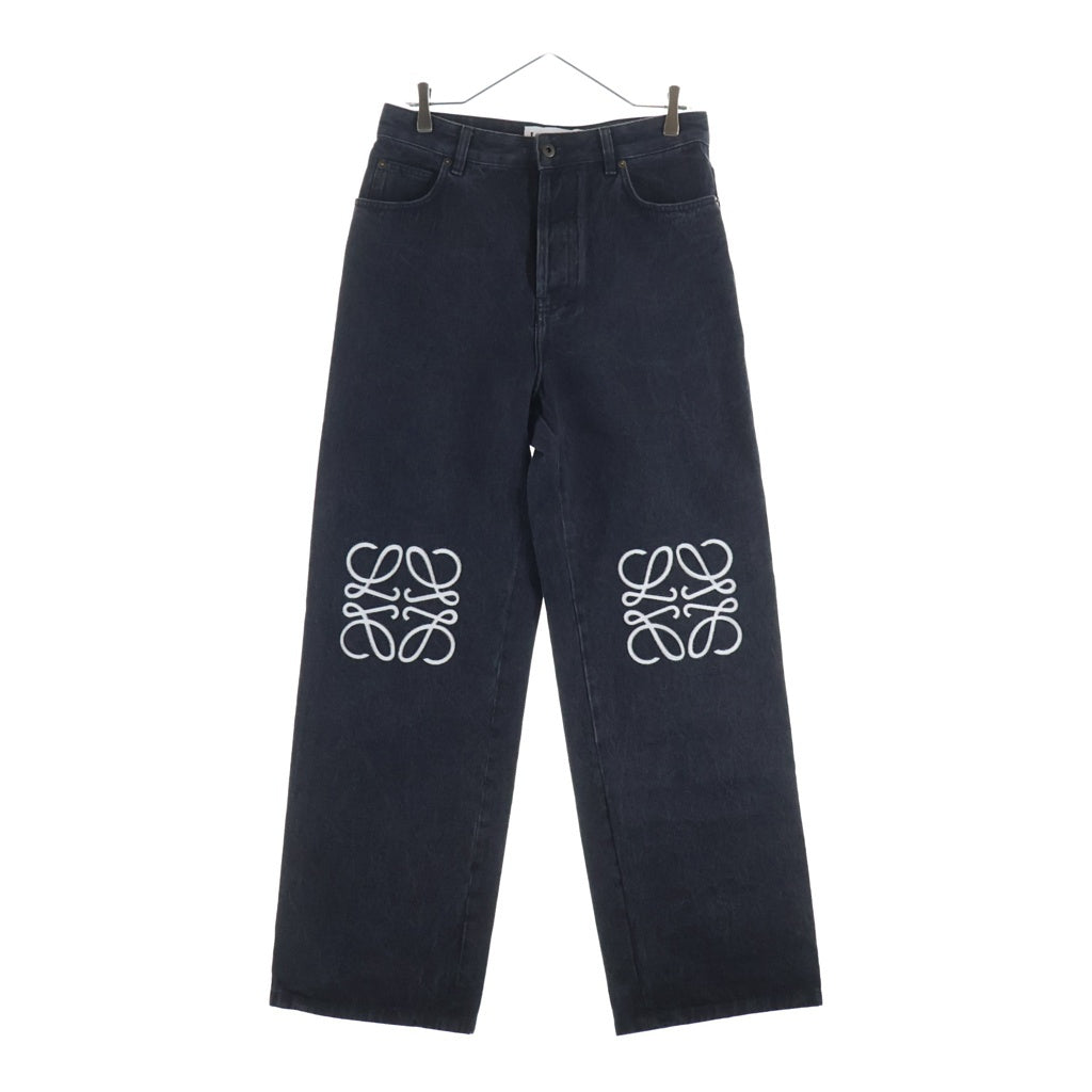 LOEWE(ロエベ) ANAGRAM BAGGY JEANS アナグラムバギージーンズ ブラックデニムパンツ ブラック H526Y11W27