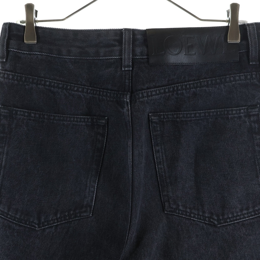 LOEWE(ロエベ) ANAGRAM BAGGY JEANS アナグラムバギージーンズ ブラックデニムパンツ ブラック H526Y11W27