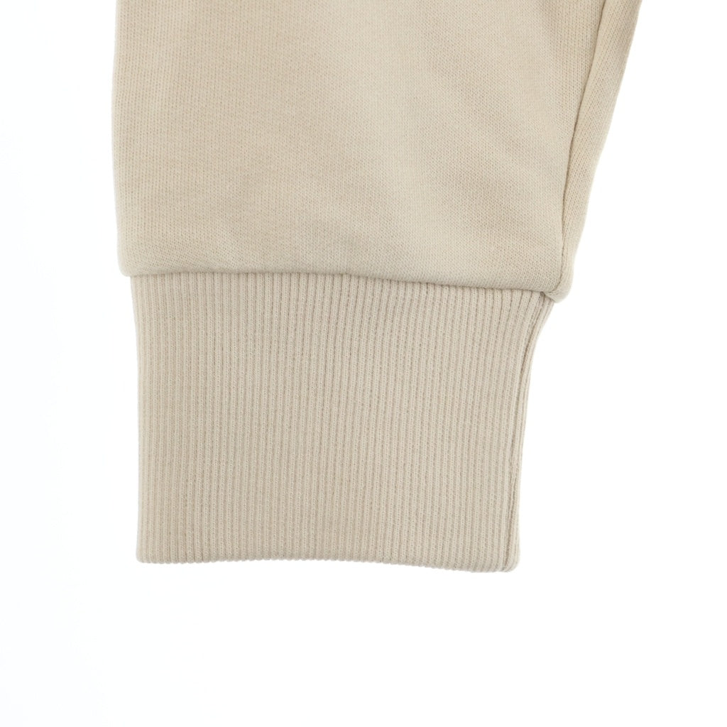 BALMAIN(バルマン) サイドジップ バックロゴプリント ジップアップパーカー ベージュ JR010B115