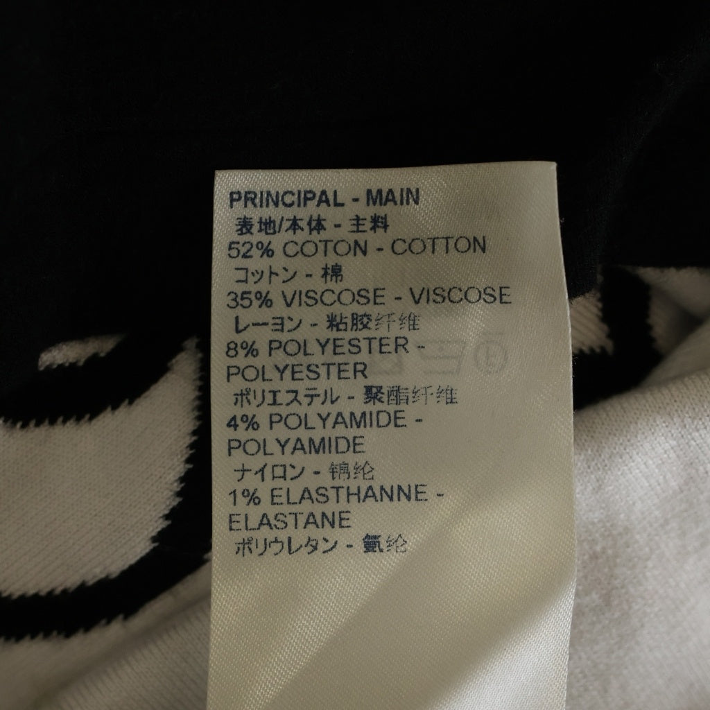 LOUIS VUITTON(ルイヴィトン) 20SS グラフィックロゴ 半袖ニットTシャツ クルーネックカットソー ブラック/ホワイト RM201 TZB HIN96W