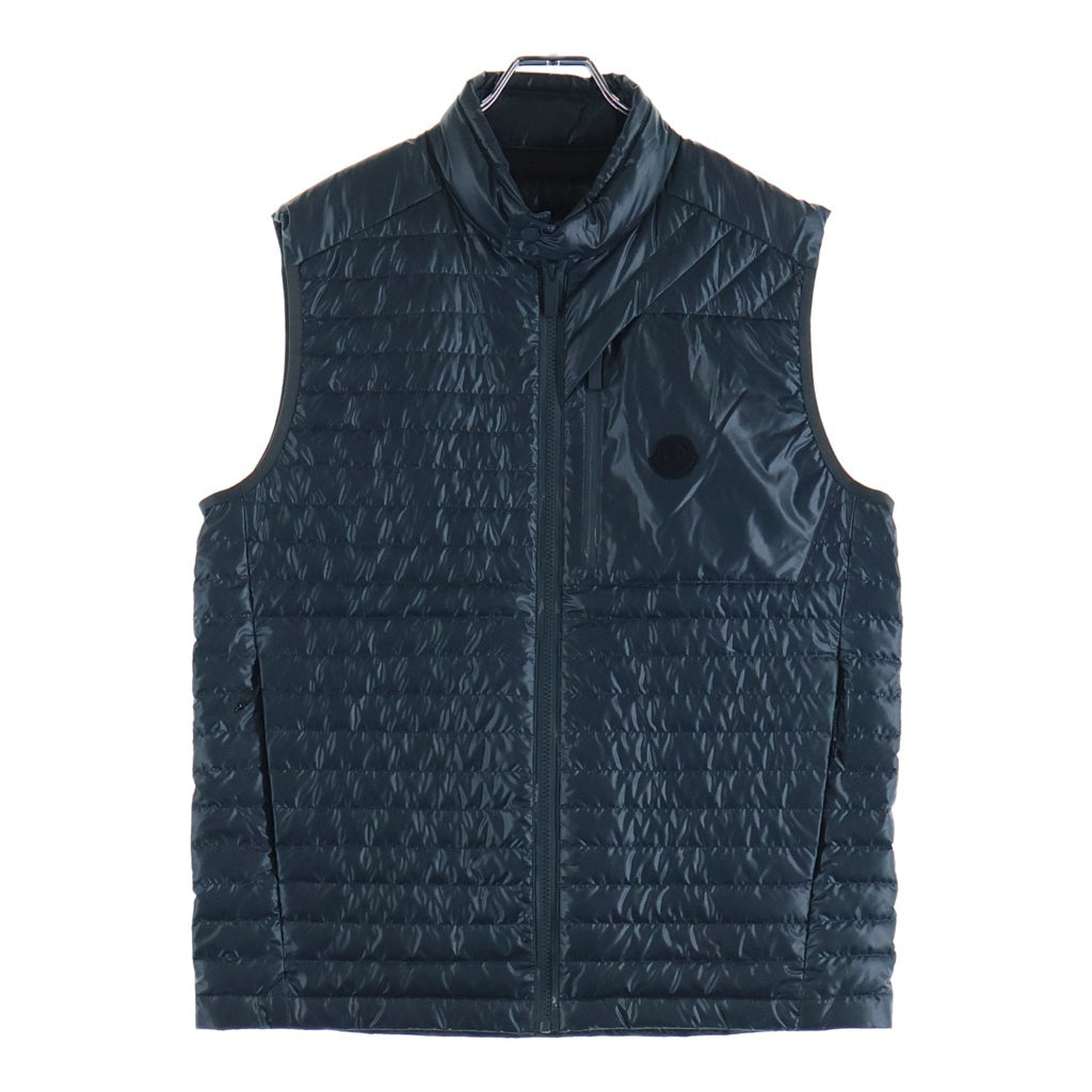 MONCLER(モンクレール) 22SS APTERA GIUBBOTTO ラバーロゴワッペン付きダウンベスト グレー H10911A00014