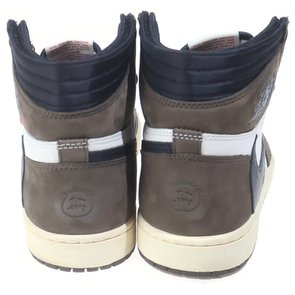 NIKE(ナイキ) ×TRAVIS SCOTT AIR JORDAN 1 RETRO HIGH OG TS SP トラヴィススコット エアジョーダン1 レトロ ダークモカ ハイカットスニーカー US10.5/28.5cm CD4487-100