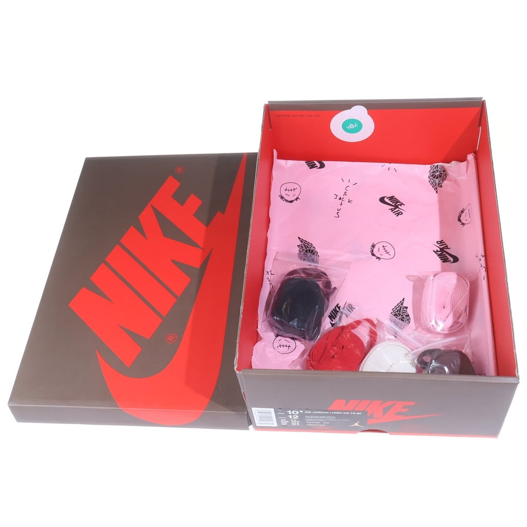 NIKE(ナイキ) ×TRAVIS SCOTT AIR JORDAN 1 RETRO HIGH OG TS SP トラヴィススコット エアジョーダン1 レトロ ダークモカ ハイカットスニーカー US10.5/28.5cm CD4487-100