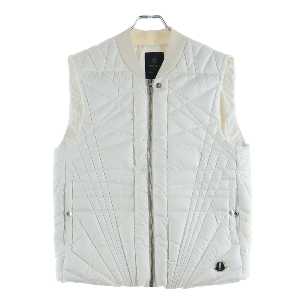 Rick Owens(リックオウエンス) ×MONCLER MEGAPENTA FLIGHT DOWN VEST モンクレール メガペンタ フライトダウンベスト ホワイト J209N1A00003
