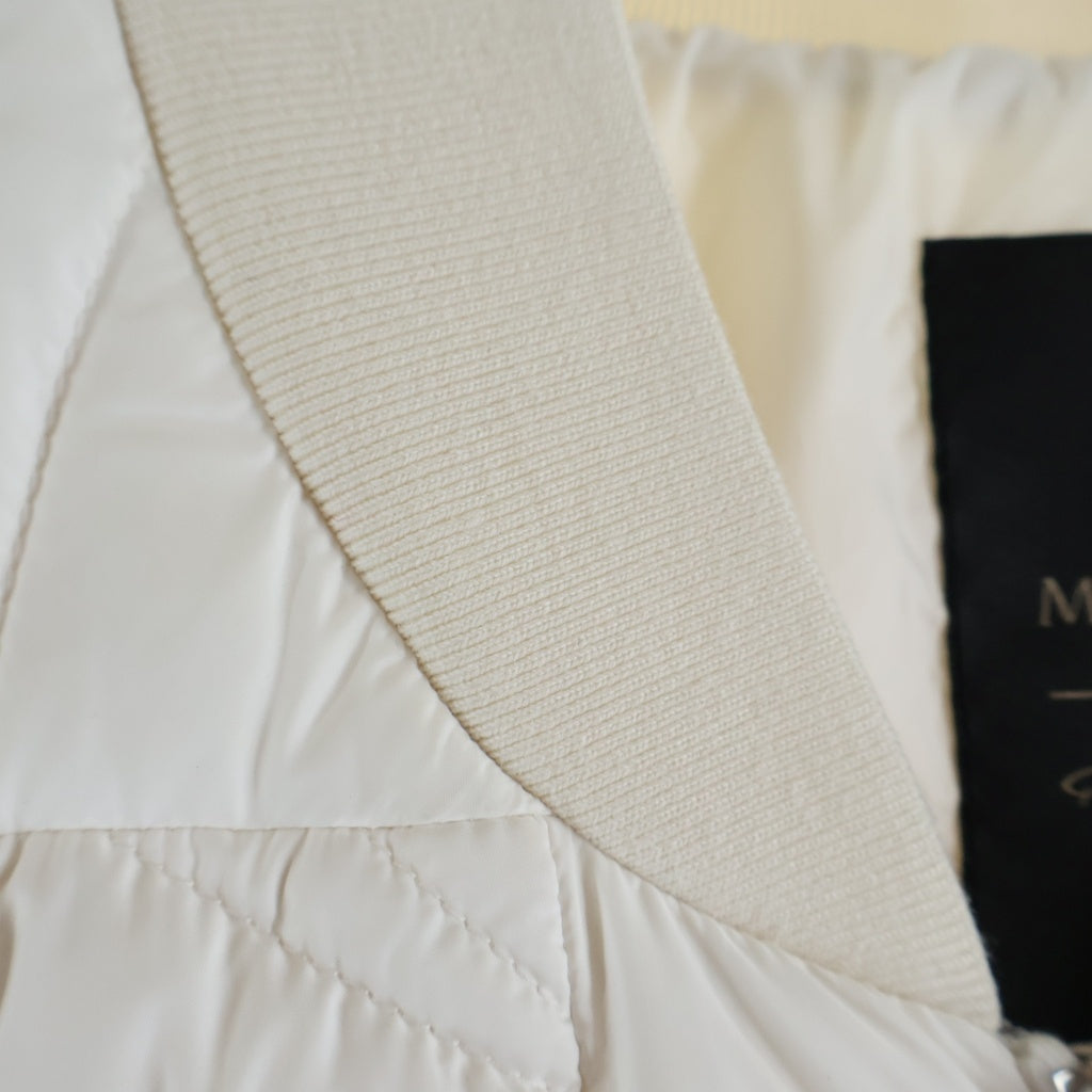 Rick Owens(リックオウエンス) ×MONCLER MEGAPENTA FLIGHT DOWN VEST モンクレール メガペンタ フライトダウンベスト ホワイト J209N1A00003