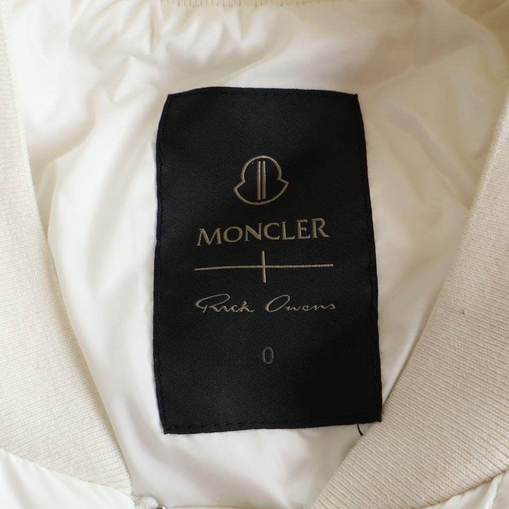 Rick Owens(リックオウエンス) ×MONCLER MEGAPENTA FLIGHT DOWN VEST モンクレール メガペンタ フライトダウンベスト ホワイト J209N1A00003