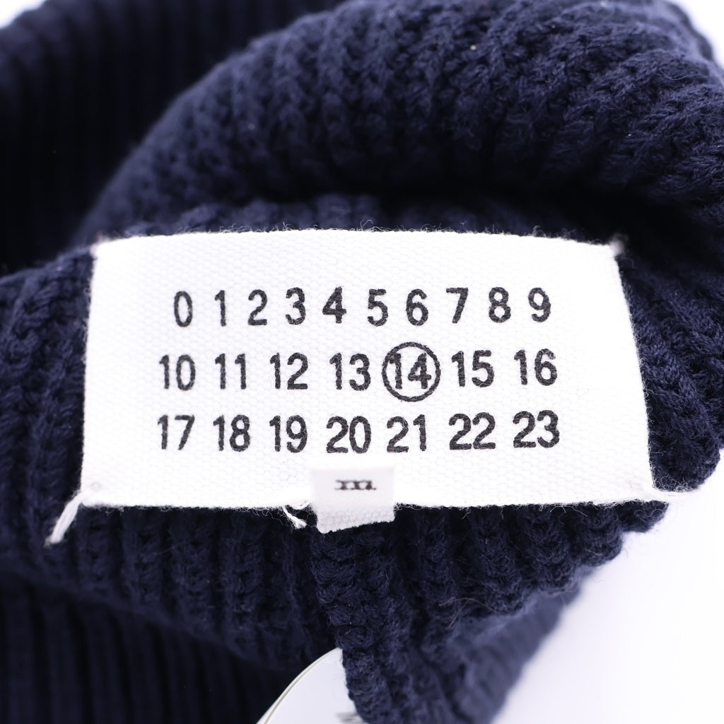 Maison Margiela(メゾンマルジェラ) 21AW 4ステッチ ニットキャップ ビーニー ネイビー S50TC0051
