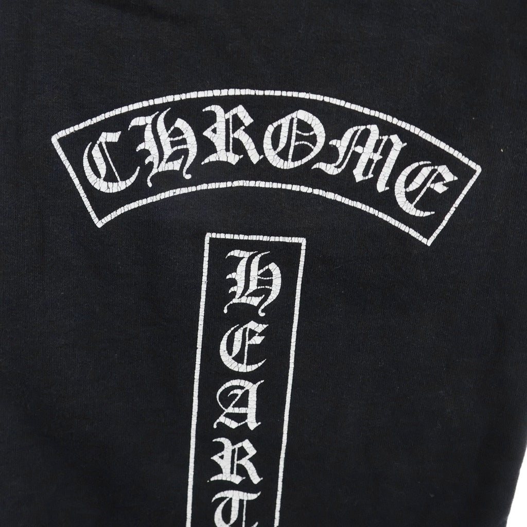 CHROME HEARTS(クロムハーツ) OLD SWT PANTS T BER オールド Tバーロゴ CHクロス プリント スウェットパンツ ブラック