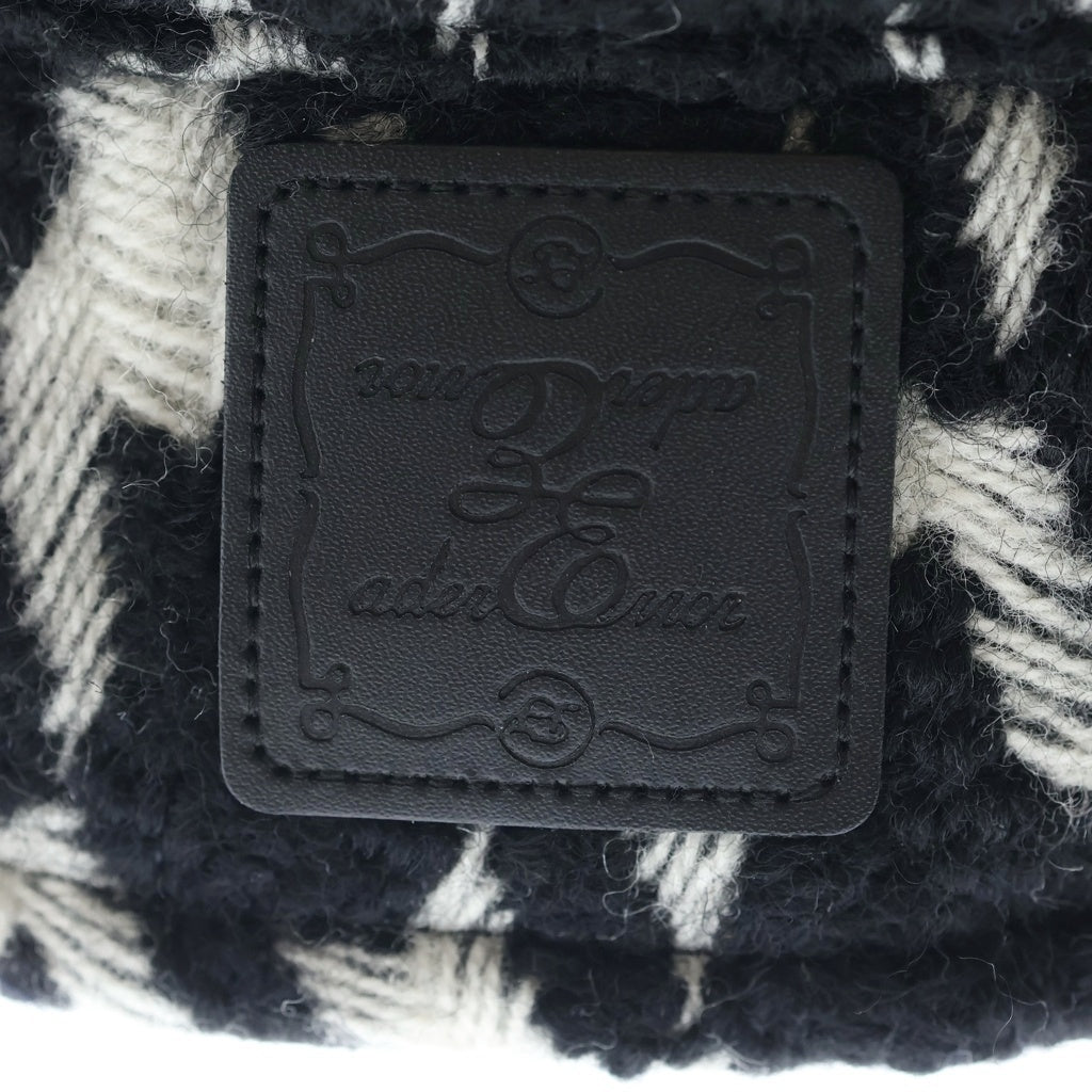 ADER ERROR(アーダーエラー) 22AW ハウンド トゥース バケットハット 千鳥格子 ブラック/ホワイト BLAFWHA02BK2