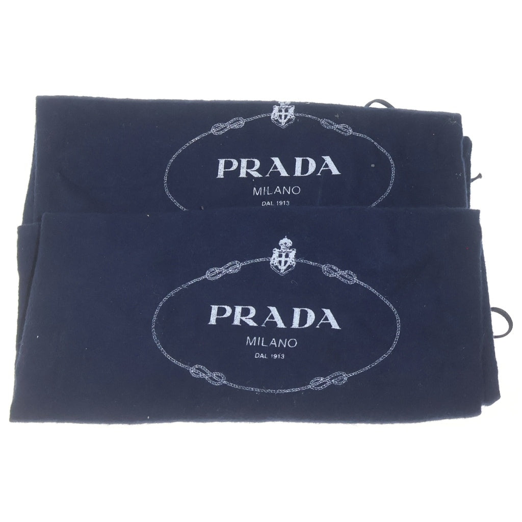 PRADA(プラダ) スクエアトゥ ビジネスシューズ ローファー レザー ブラック C017100 C017100
