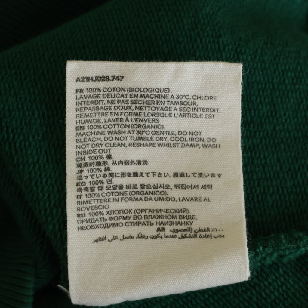 AMI Alexandre Mattiussi(アミアレクサンドルマテュッシ) ハートロゴ刺繍 長袖 クルーネック スウェット トレーナー グリーン