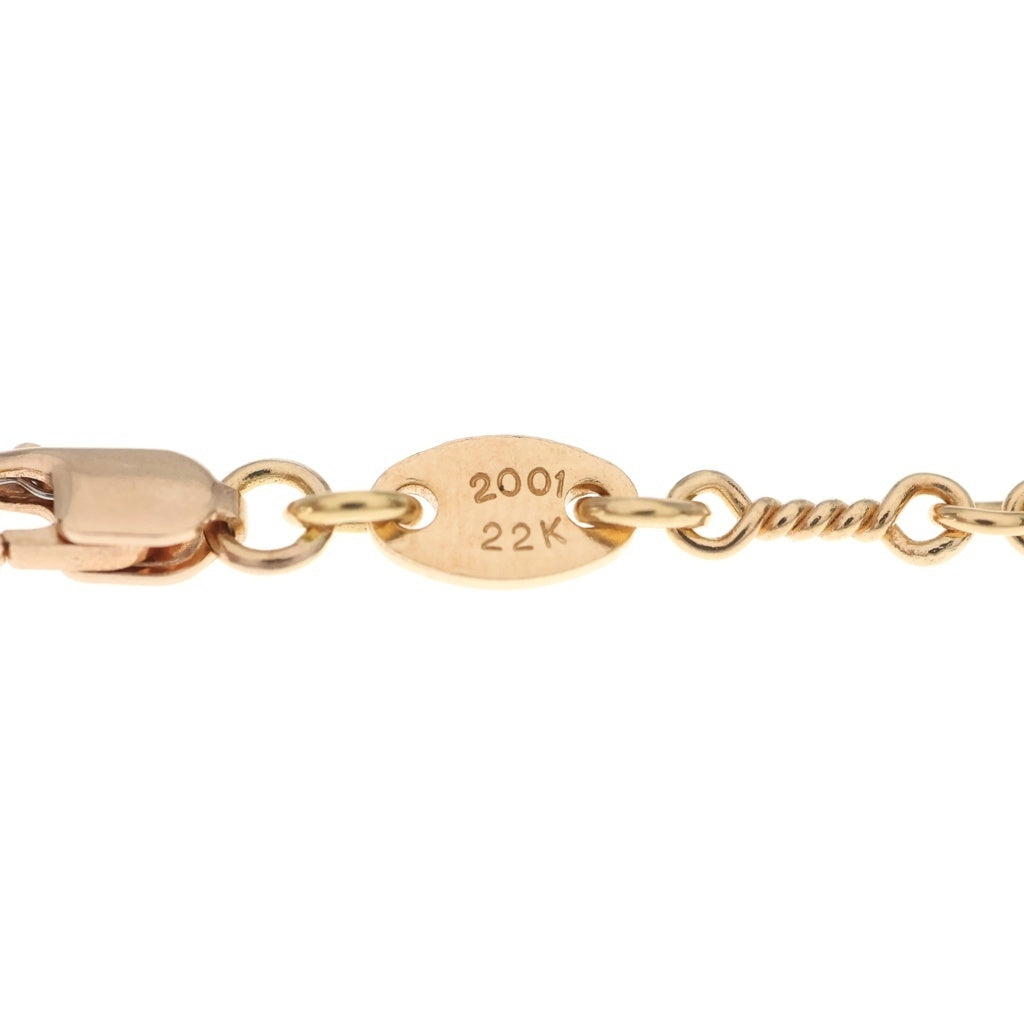 CHROME HEARTS(クロムハーツ) 22K NECKCHAIN T24 ツイストチェーンネックレス 24inch ゴールド