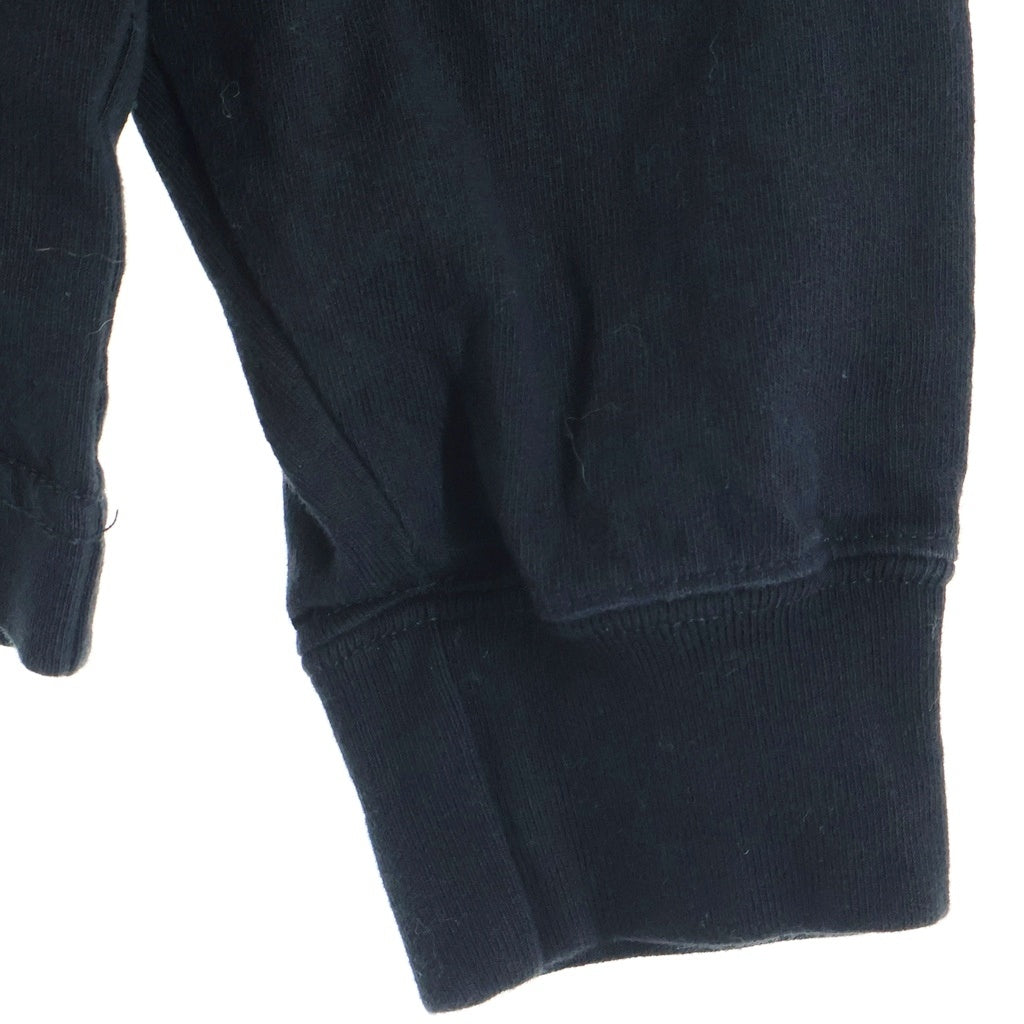 THE BLACK EYE PATCH(ブラックアイパッチ) Og Bamboo L/S Tee フロントロゴ バンブー プリント クルーネック 長袖Tシャツ ブラック