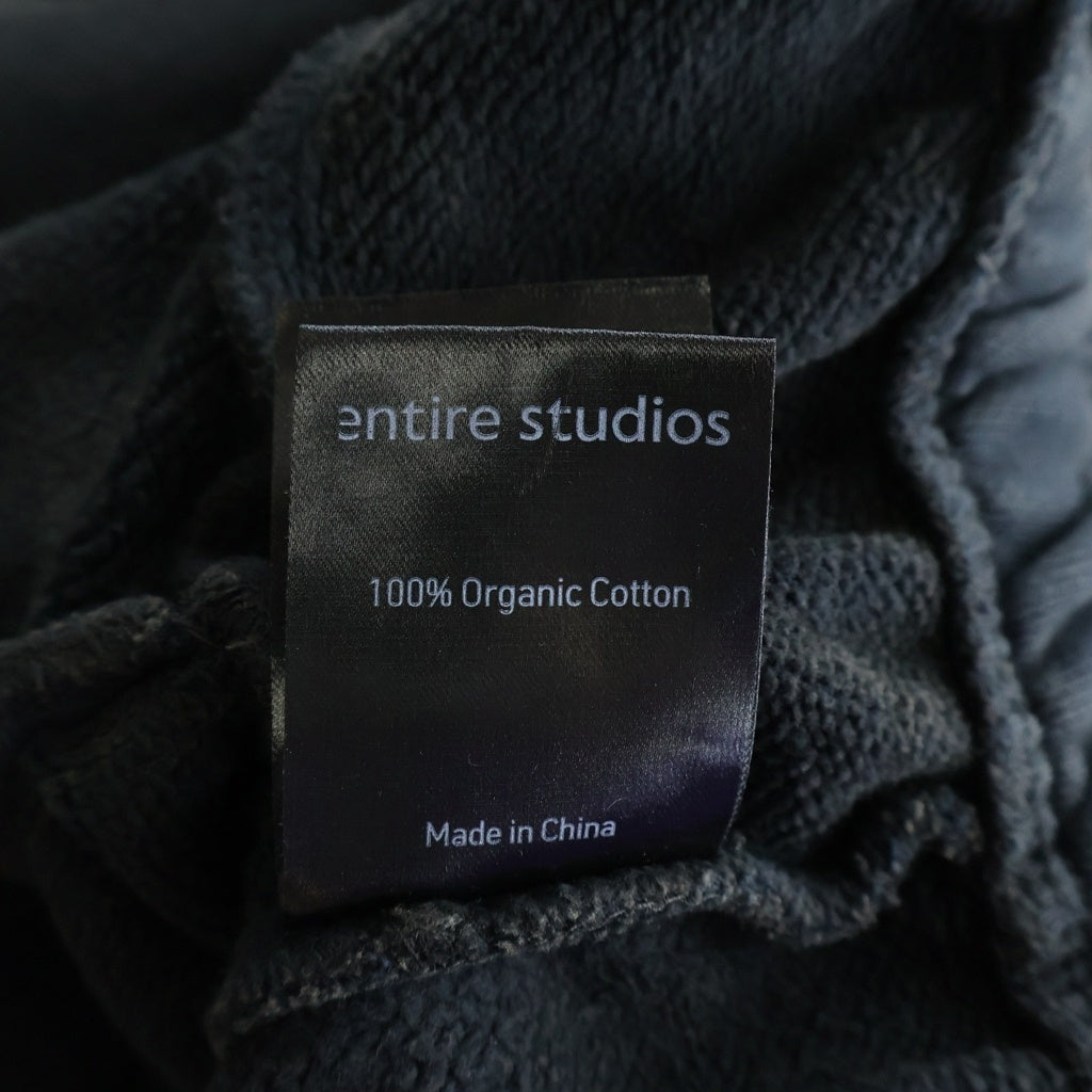 entire studios(エンタイア スタジオ) FULL SWEATPANT ウォッシュ加工 コットン スウェットパンツ チャコールグレー ES2489