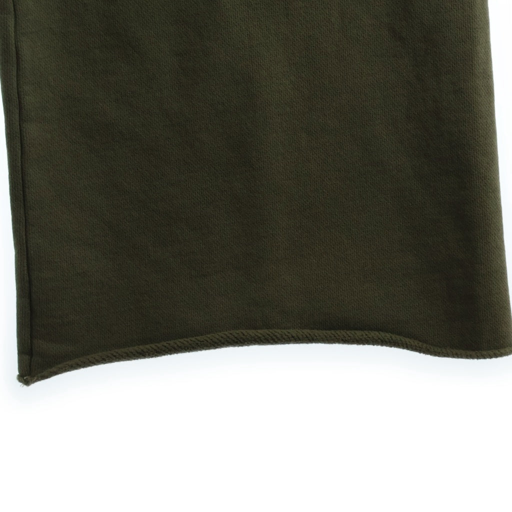 entire studios(エンタイア スタジオ) FULL SWEATPANT ウォッシュ加工 コットン スウェットパンツ カーキ ES2489